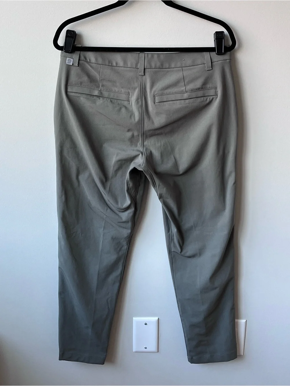 Lululemon ABC Slim-Fit Stretch Trouser Pants 31x27” Warpstreme Men’s Grey Sage